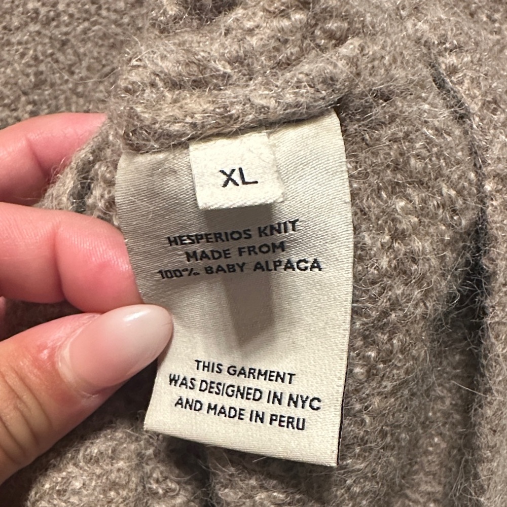 Women's Crew Neck Sweater - Tan